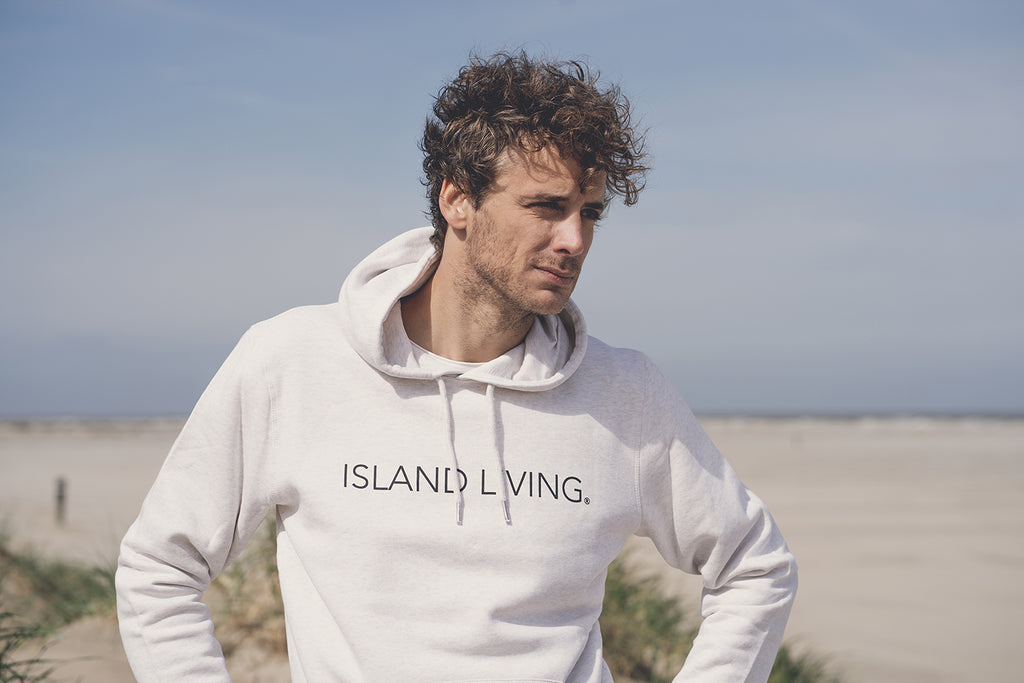 Hoodie Cream Heather Grey